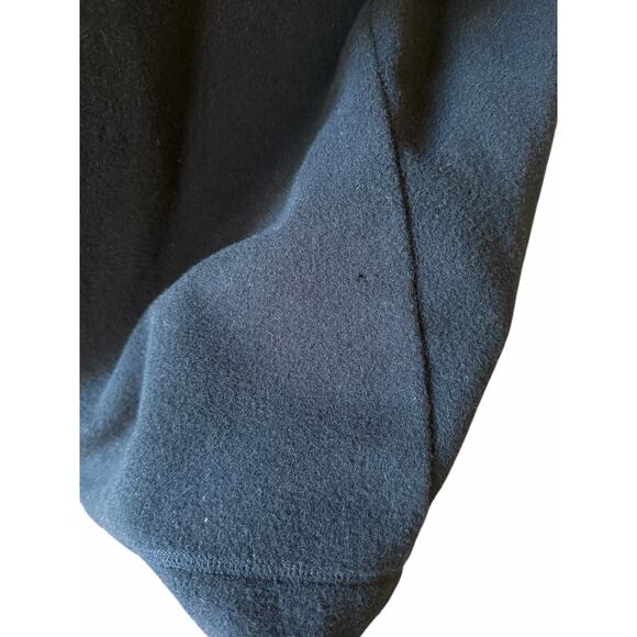 Eileen Fisher Navy Blue Minimal Wool Long Coat Duster Oversized Small - Picture 11 of 14